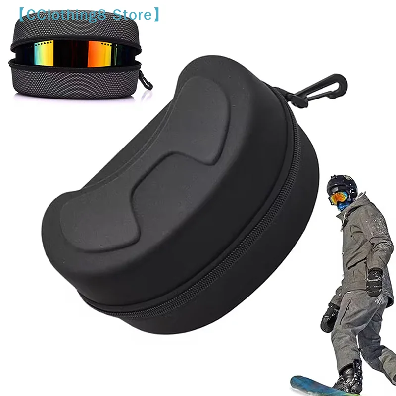 

Ski Snowboard Goggles Box Hard EVA Portable Protection Carrying Case Water Resistant Shockproof Shell Ski Accessories【AliS8】