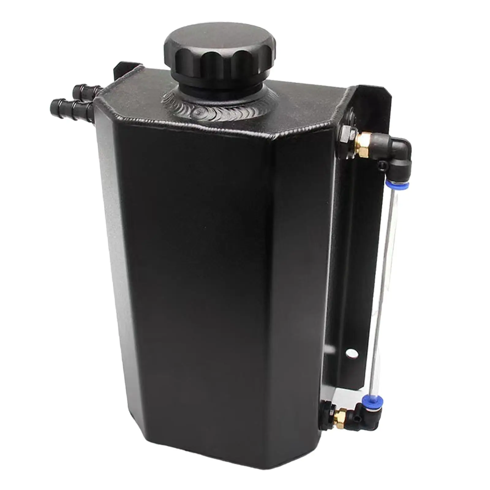 Aluminum Heat Sink Overflow Tank 2L Coolant Reservoir Universal Replacement for Enhanced Vehicle Engine Cooling System