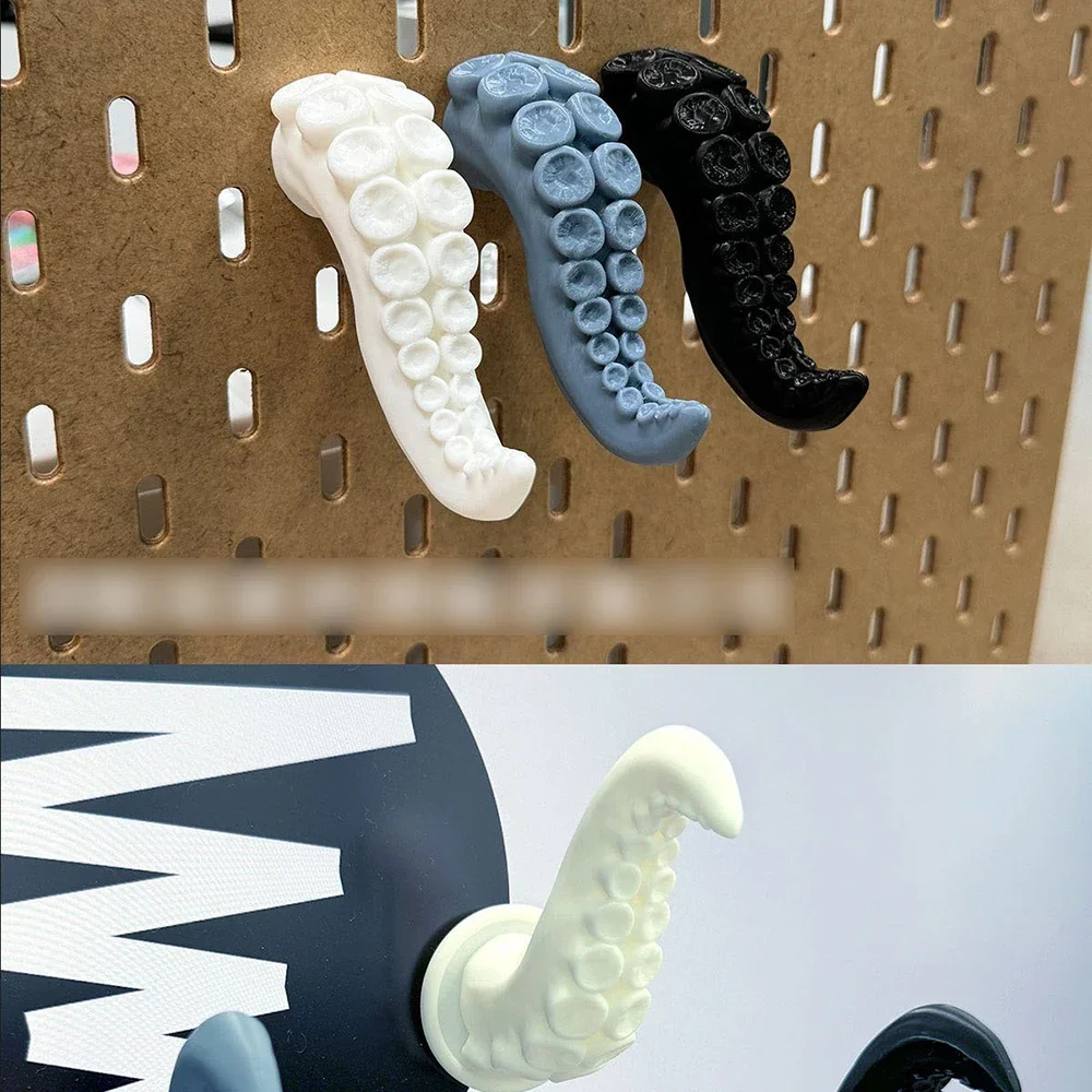 Tentacle Hooks Wall Mounted Creative Hanger Multifunctional Hooks for Hanging Clothes and Towels Two Mounting Methods