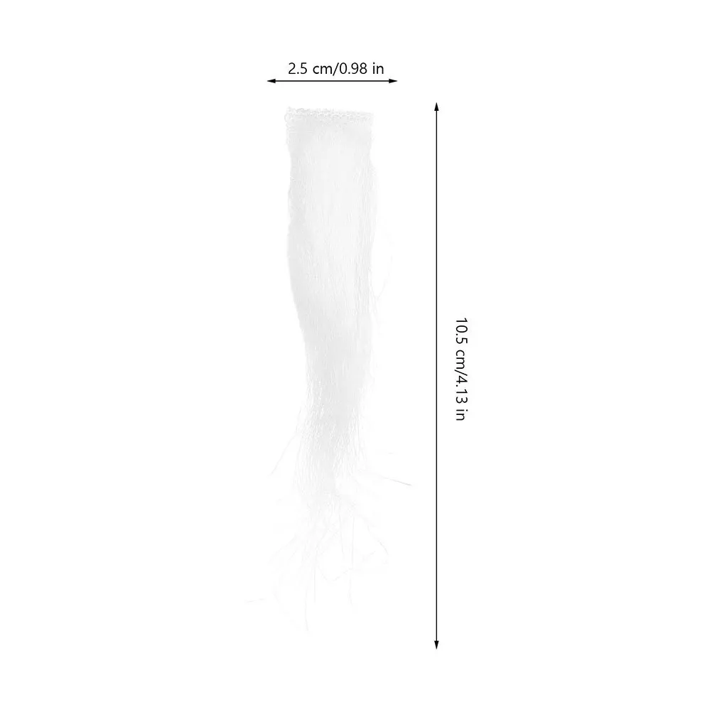 3 paia di sopracciglia di Babbo Natale di Natale baffi bianchi set di peli finti per il viso per bambini adulti vacanza costume in maschera di Halloween