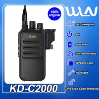 WLN Walkie Talkie KD-C2000 High Power IP67 Waterproof One-click Code Breaking UHF Wireless Copy Long range Portable 2 Way Radios