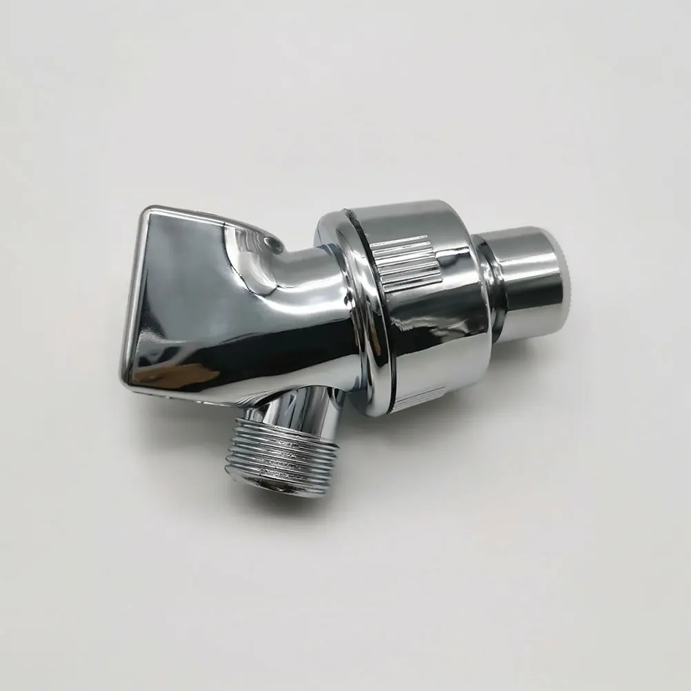 

Adjustable Shower Arm Mounted Shower Head Holder with Universal Tee Adapter Brass Inlet Swivel Ball Joint for Bathroom Tap