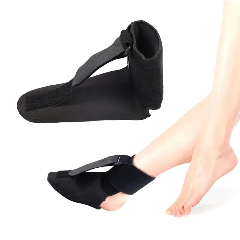 Adjustable Plantar Fasciitis Night Splint Sock, Support Dorsal Drop Foot Orthopedic Brace,Soft Stretching Boot Splints for Feet