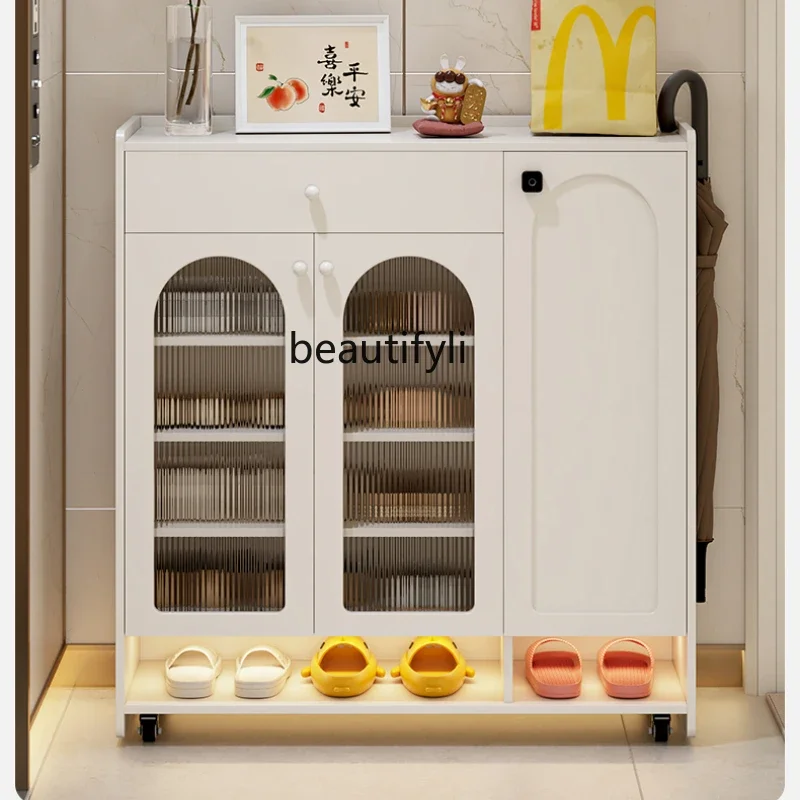 Shoe cabinet corridor entrance cabinet with password lock storage household locker