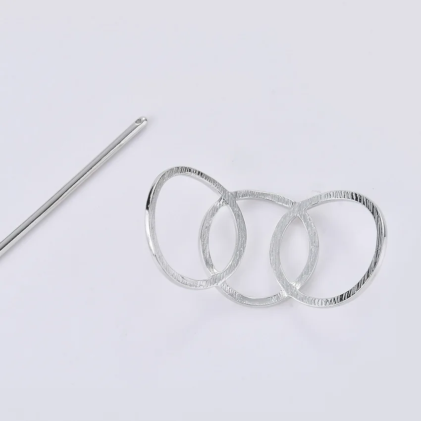 fashion hair accessories in Europe and the minimalist hollow geometry more hair round metal dish hair clip