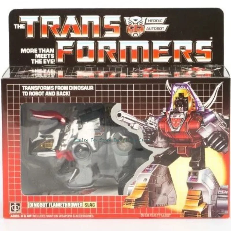 【In Stock】Transformable Toys G1 KO Slag Dinosaur Anime Collectible Action Figure Model