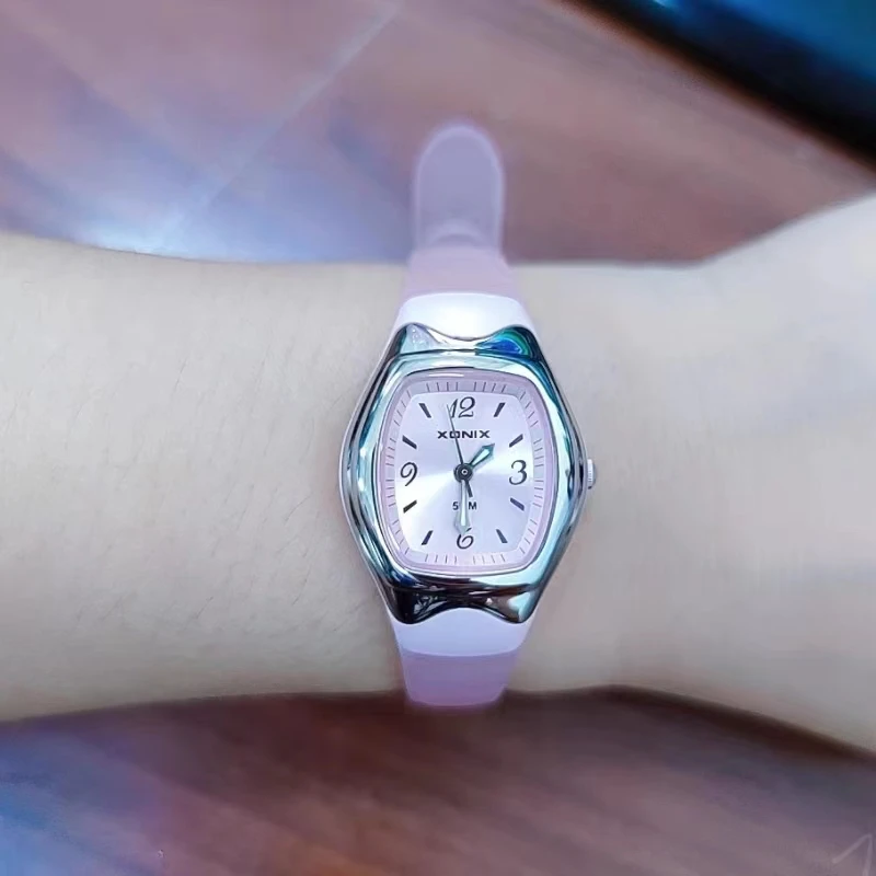 XONIX Style Fashion Simple Waterproof 50M Girl Student Girl Watch Kids  Quartz Pointer Watch WA
