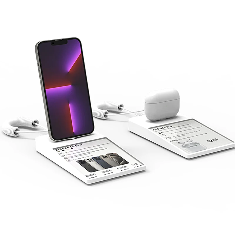 Mobile Phone Security Anti-Theft Charger Alarm Display Stand With Price Tag Holder For Mobile Phone Earphone Burglar Alarm