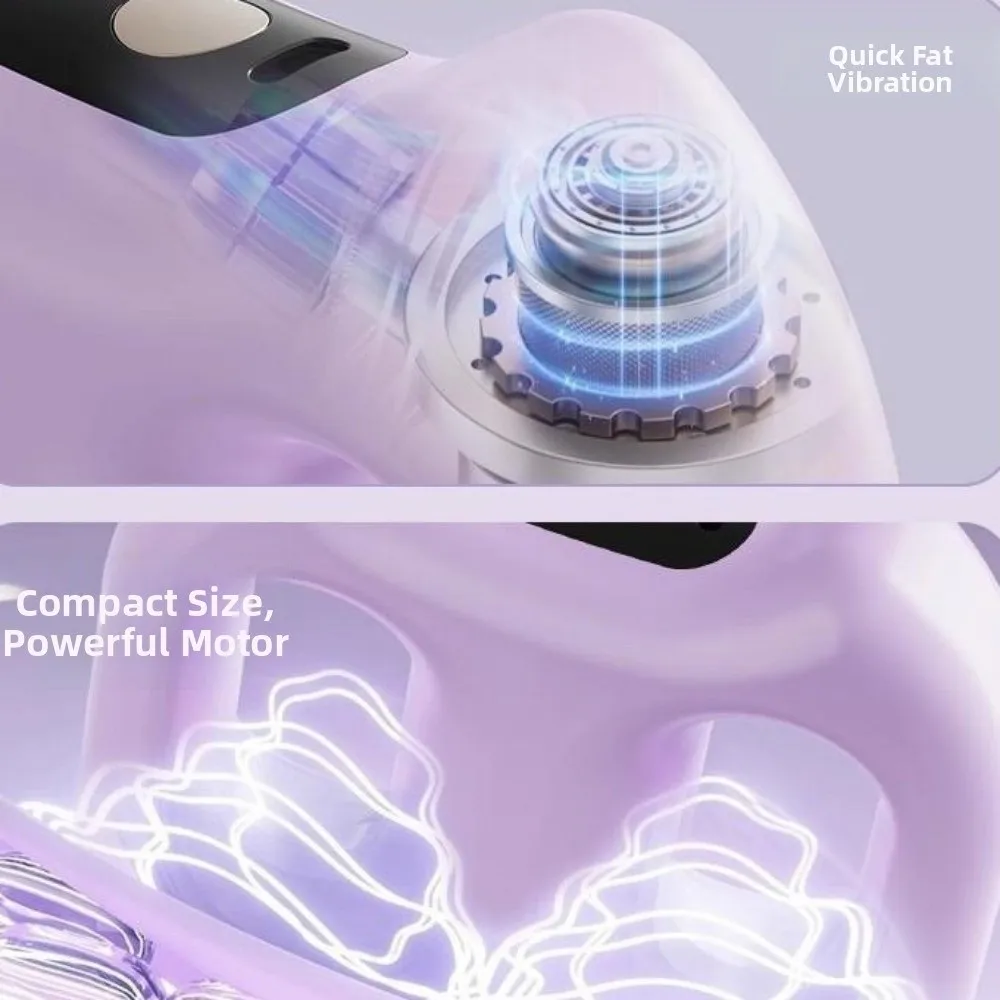 Portable Fascia Massage Ring USB Charging Adjustable Speed Electric Body Massage Machine with Belt Cordless