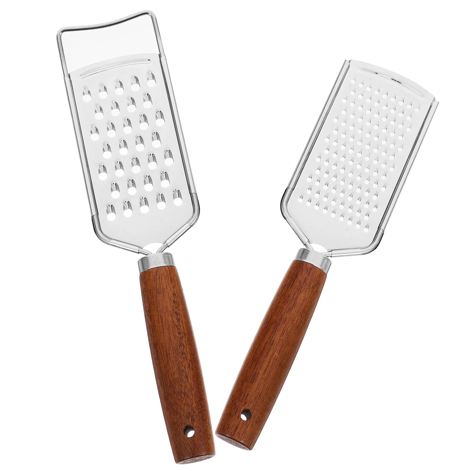 

2 Pcs Cheese Grater Ginger Kitchen Shredder Garlic Vegetable Small Multifunction Stainless Steel Dishwasher Safe Food Potteries