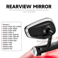 Motorcycle Handlebar Rearview Bar End Mirror For Rocket 3 Street Triple S 765 765RS 765R Trident 660 Speed Triple 1200RS 1200RR