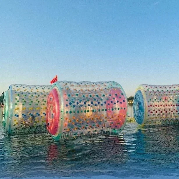 

Durable PVC Inflatable Water Roller with Safe Handles for Kids and Adults Amusement Parkpromote sales