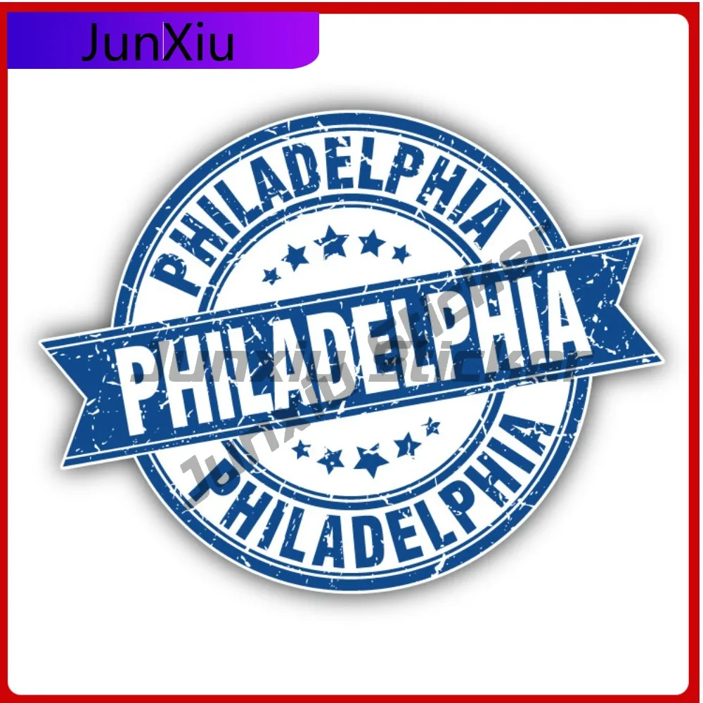 

Philadelphia Travel Creative Sticker Stamp Car Decal Bumper Stickers Anime Style Window Use For Helmet Car Sticker Accessorie