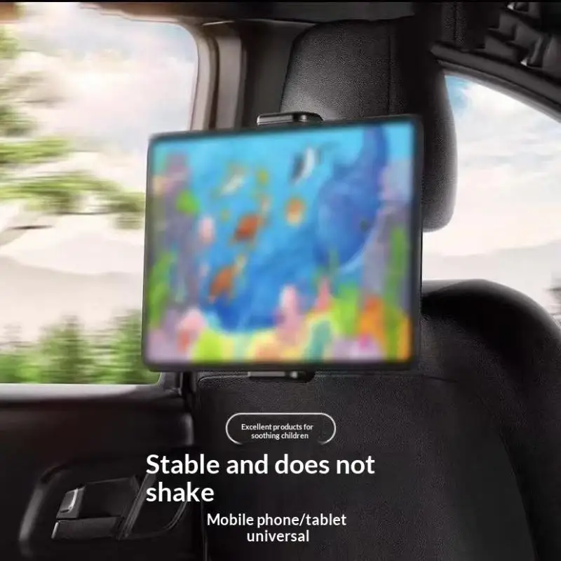 Universal Car Headrest Tablet Mount Holder 360 Degree Rotating For Pad Stand Auto Rear Seat Pillow Bracket Travel Portable
