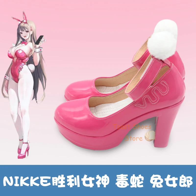 GODDESS OF VICTORY: NIKKE Viper Cosplay Comic Anime Game para Con Halloween Party Viper Cosplay Costume Prop Shoes