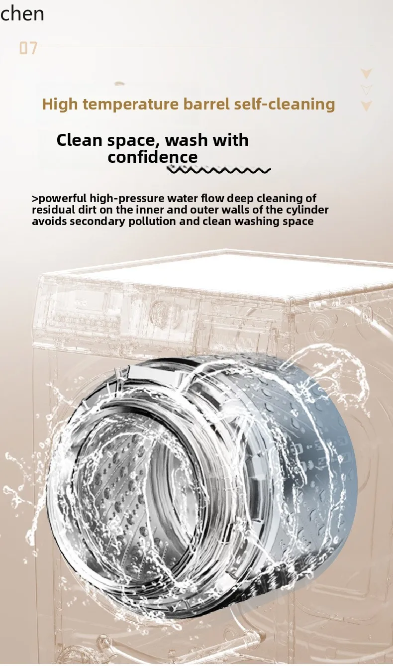 LXC Hisense 7/12kg máquina de lavar tambor doméstica automática pequena aluguel ultrafino subsídio de estado embutido