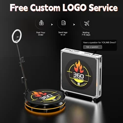 360 Photo Booth Machine with Flight Case & Battery Pack for Parties,360 Slow Motion Camera Booth with Deluxe Suit Custom