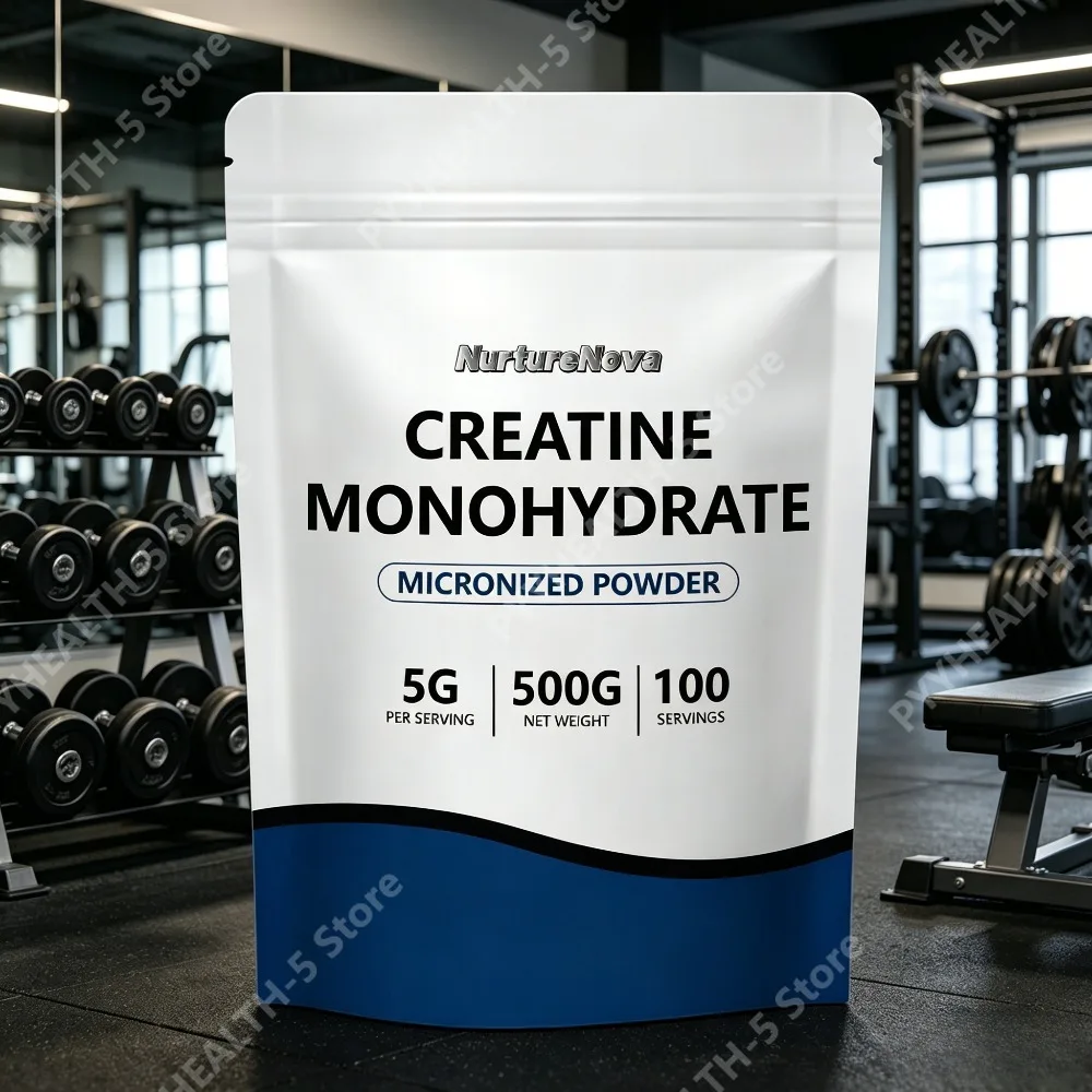 Creatine Monohydrate Powder Micronized 5g Per Serving 100 CT 500g Net Weight for Sports Nutrition Fitness Training Support