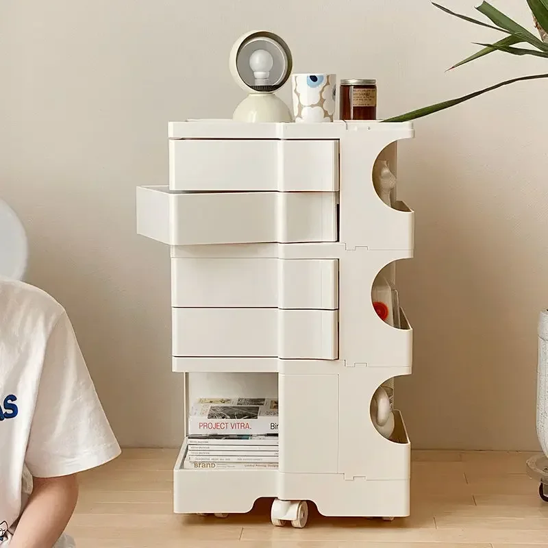 Small Unit with Wheel Storage Living Room  Snacks  Moving Side A Few Small Coffee Table Nordic Nightstand