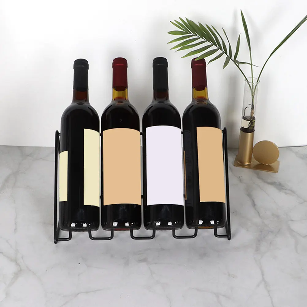 Creative Iron Wine Bottle Rack Sturdy Multi Slot Design for 3 Bottles Home Wine Storage Display Stand Bar Kitchen Decor