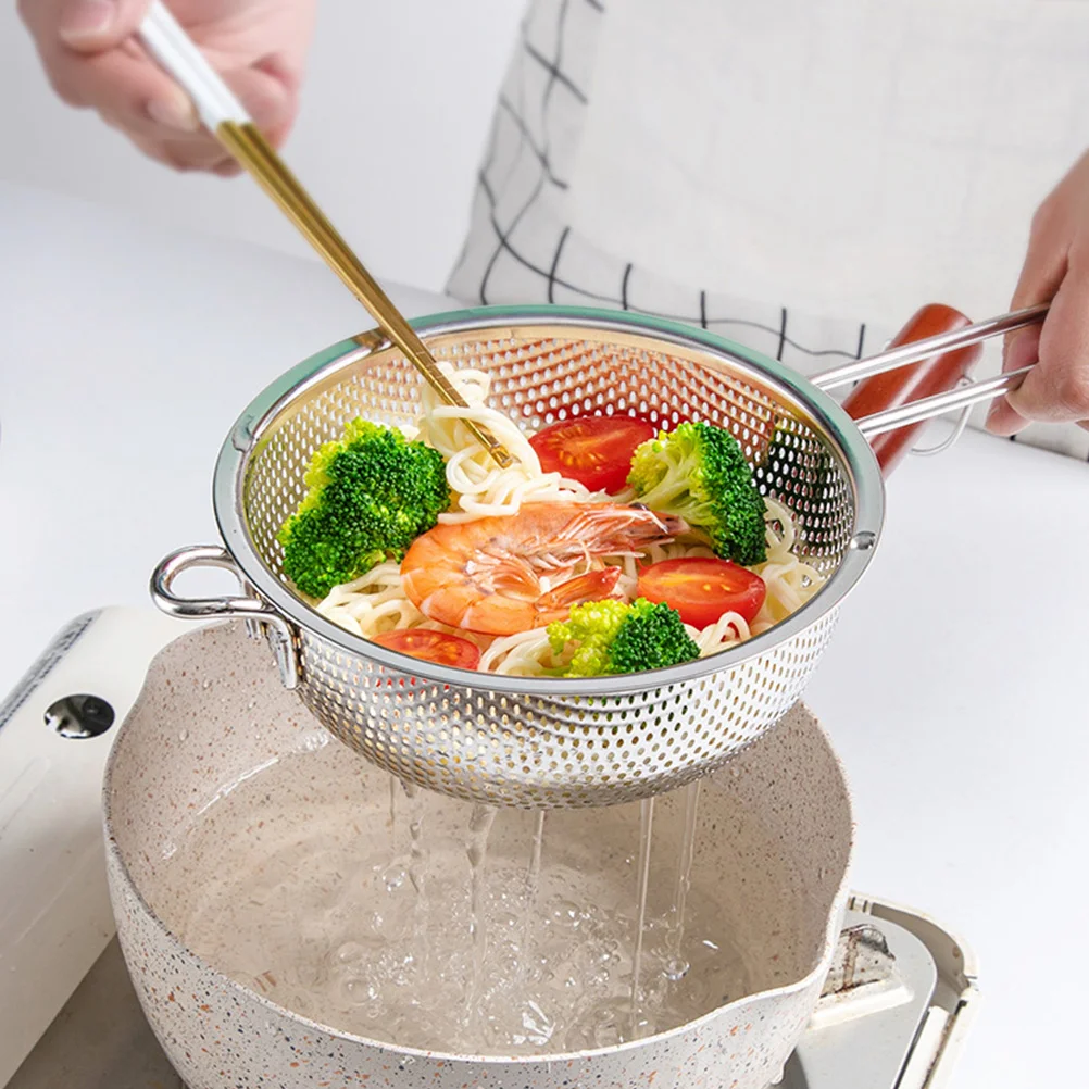 Colander Basket Bowl Vegetable Washing Fruit Strainer Ladle Net Spaghetti Drainer Rice Basin Pasta Vegetables Cleaning Basket