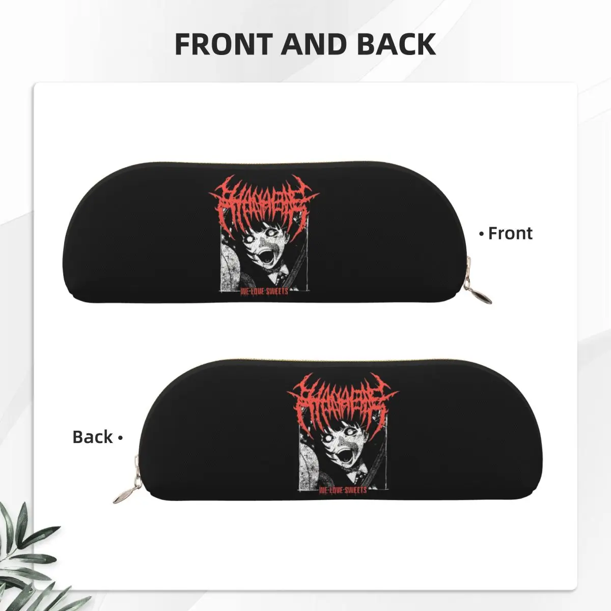 Hanabie Love Sweets 연필 케이스 펜 홀더 보관 문구 용품 대용량 펜 상자 연필 가방 소년 소녀 선물