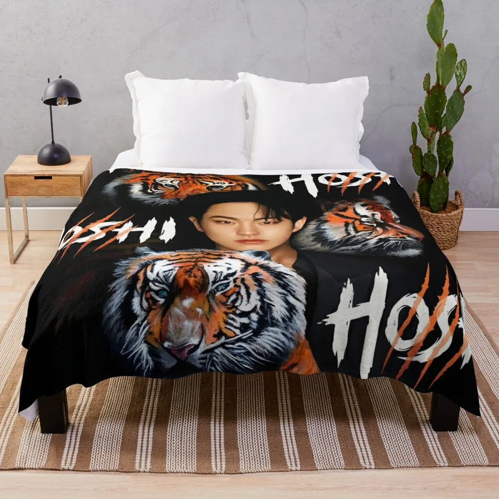 

Seventeen Hoshi Tiger Painting Throw Blanket Large Sofa Throw Plaid on the sofa Blankets