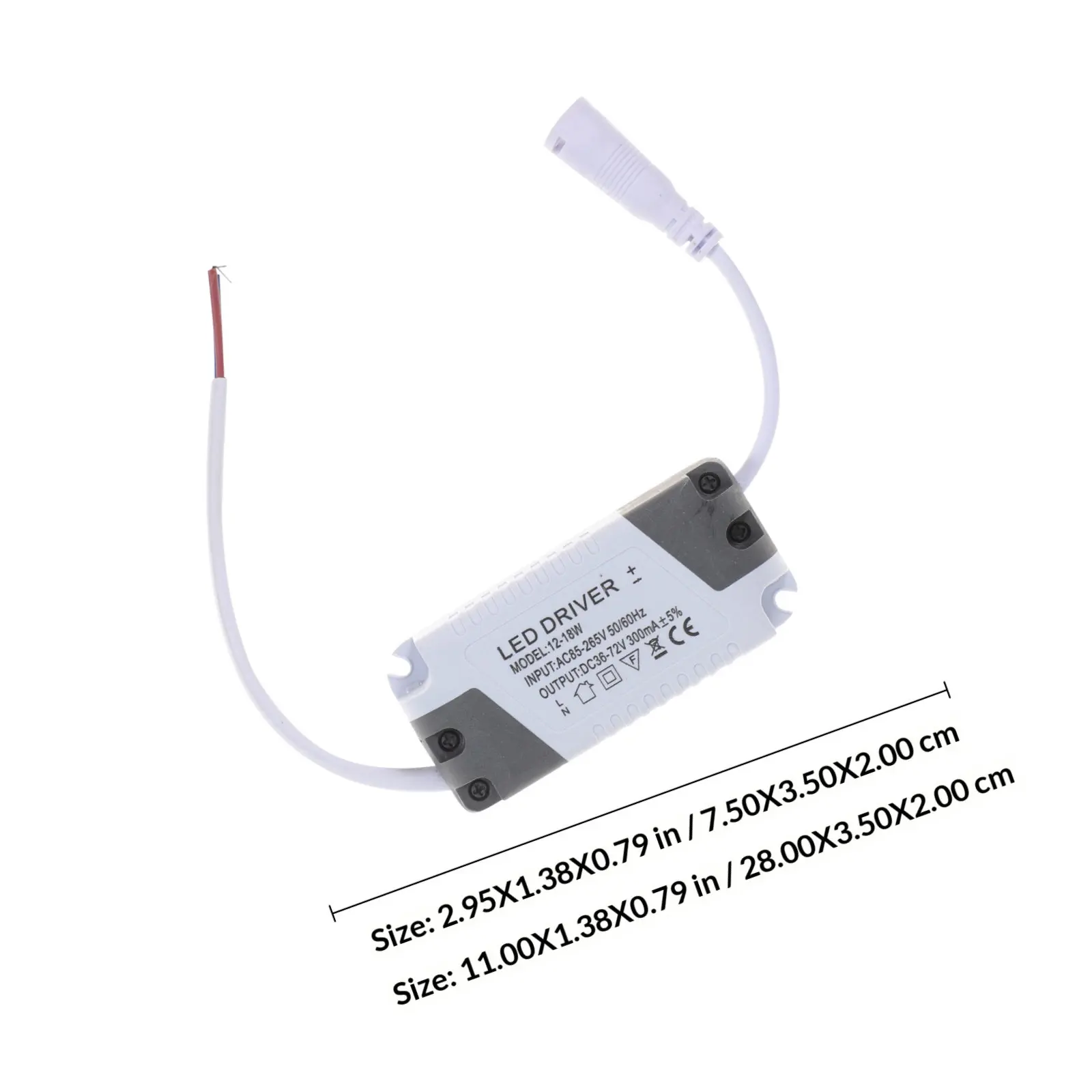 LED Driver 12W 18W Constant Voltage 36V 63V Dc Output Flicker Free Thermal Overload Short Circuit Protection for LED Ceiling