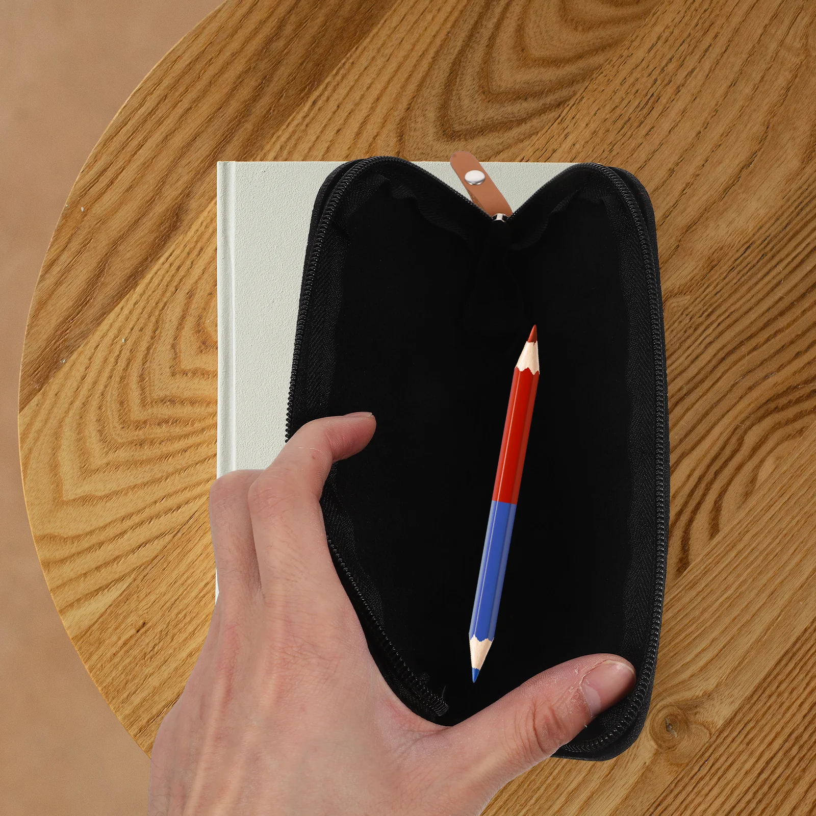 

Felt Pencil Large Capacity H held Stationery ganizer Storage Bag Adorable Multi Function Stationery Case Portable Pouch Zipper