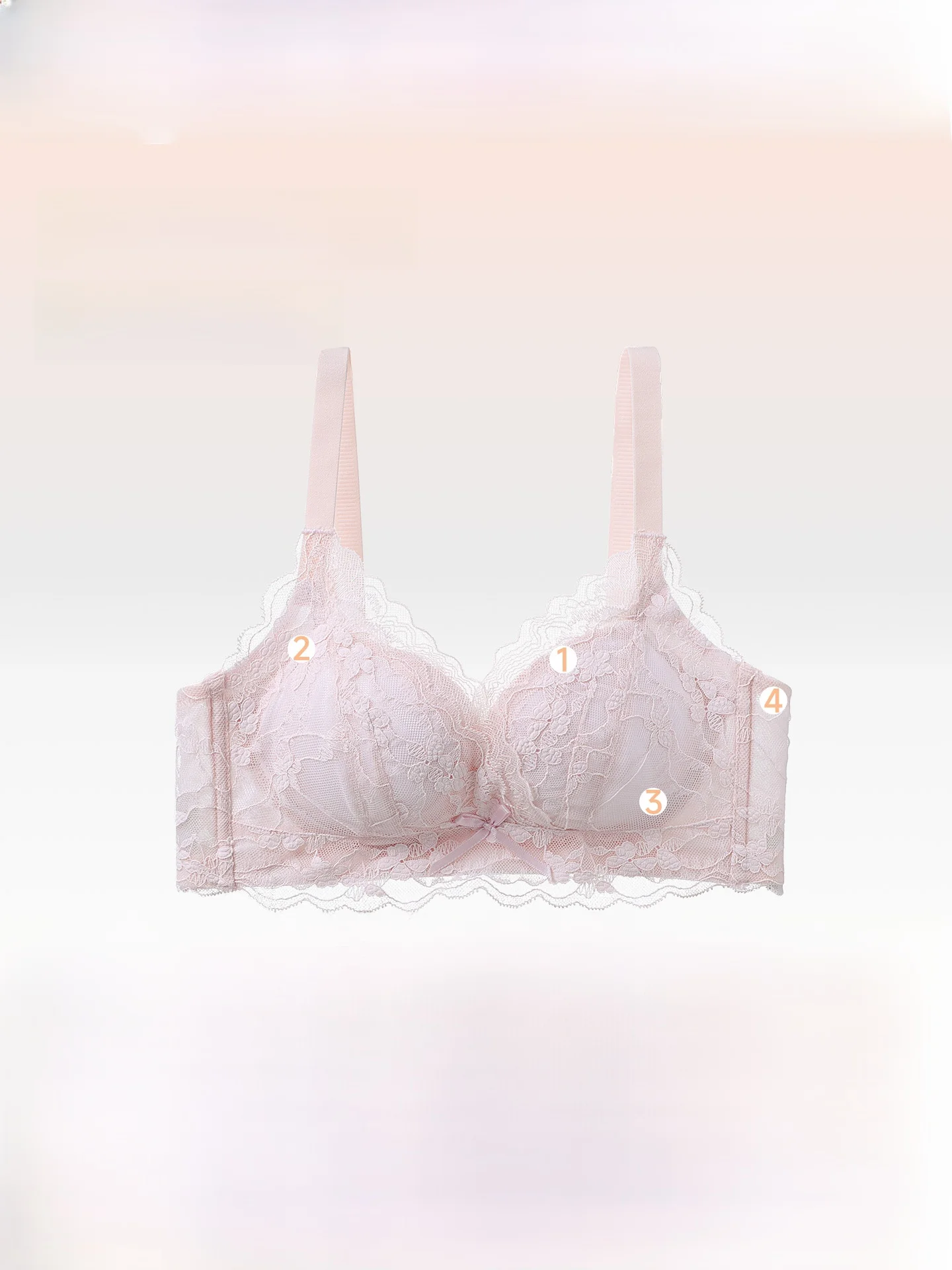 Romantic Lace Bra Set Women's Small Chest Gathered Look Big Sexy Anti-Sagging Auxiliary Breast Collection Underwear Set