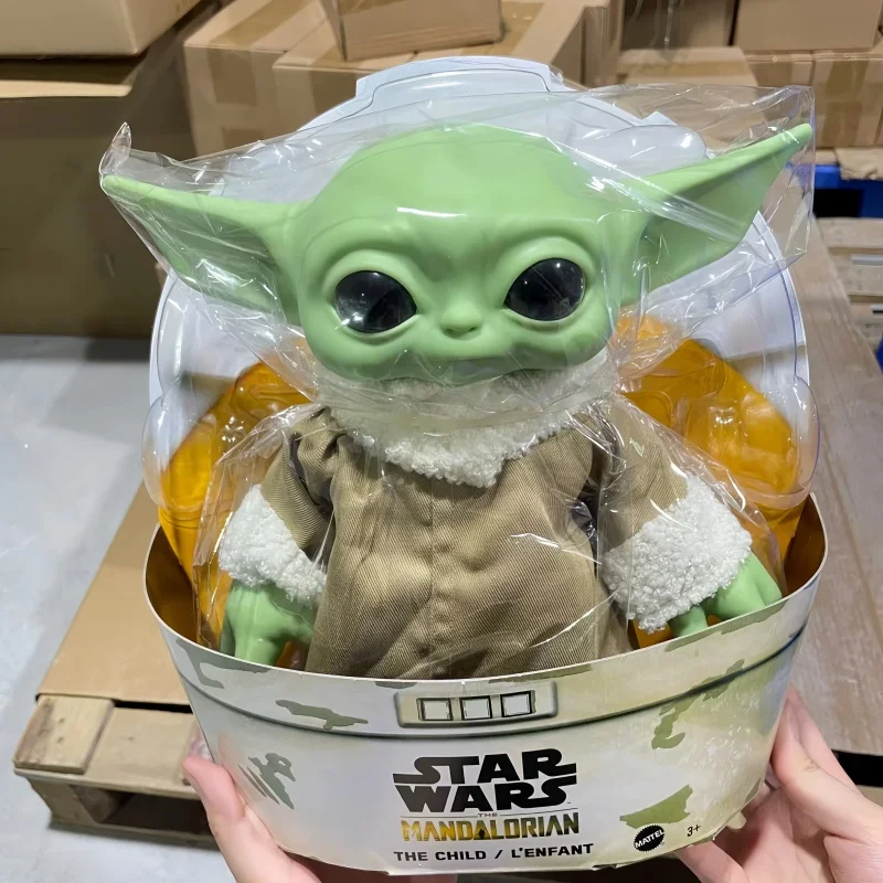 Star Wars Yoda Baby 11 Inch Plush Action Figure Mandalorian Plush Toy Handmade Collectible Display Ornament For Adult Fans - view 5