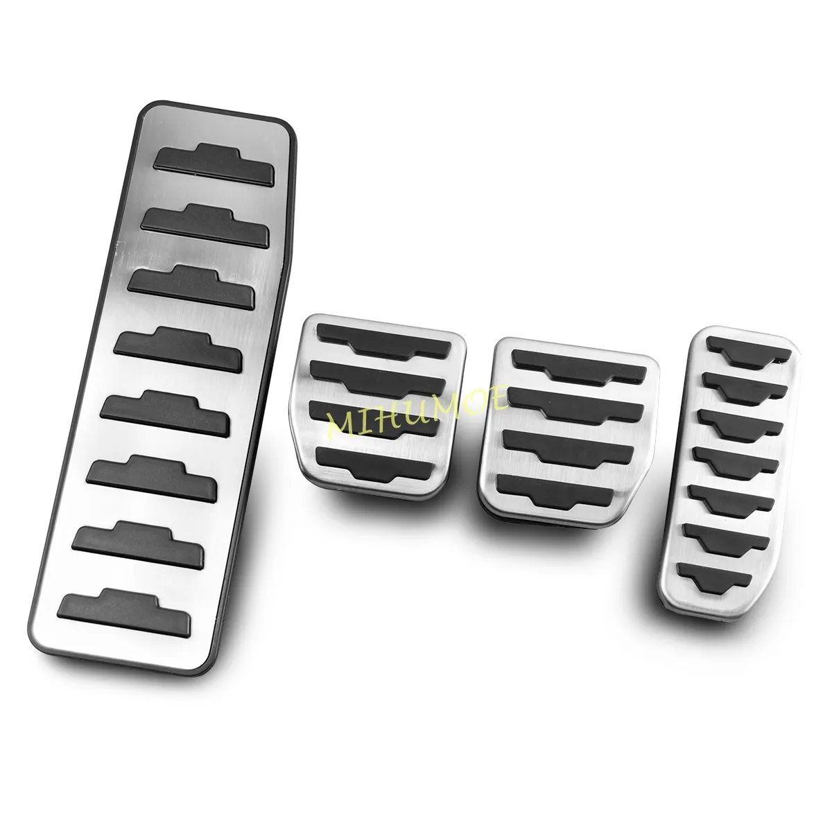 

Stainless steel Footrest Dead Gas Clutch Brake Pedal Pad Cover Set For 2012-2023 Range Rover Evoque Land Rover Discovery Sport