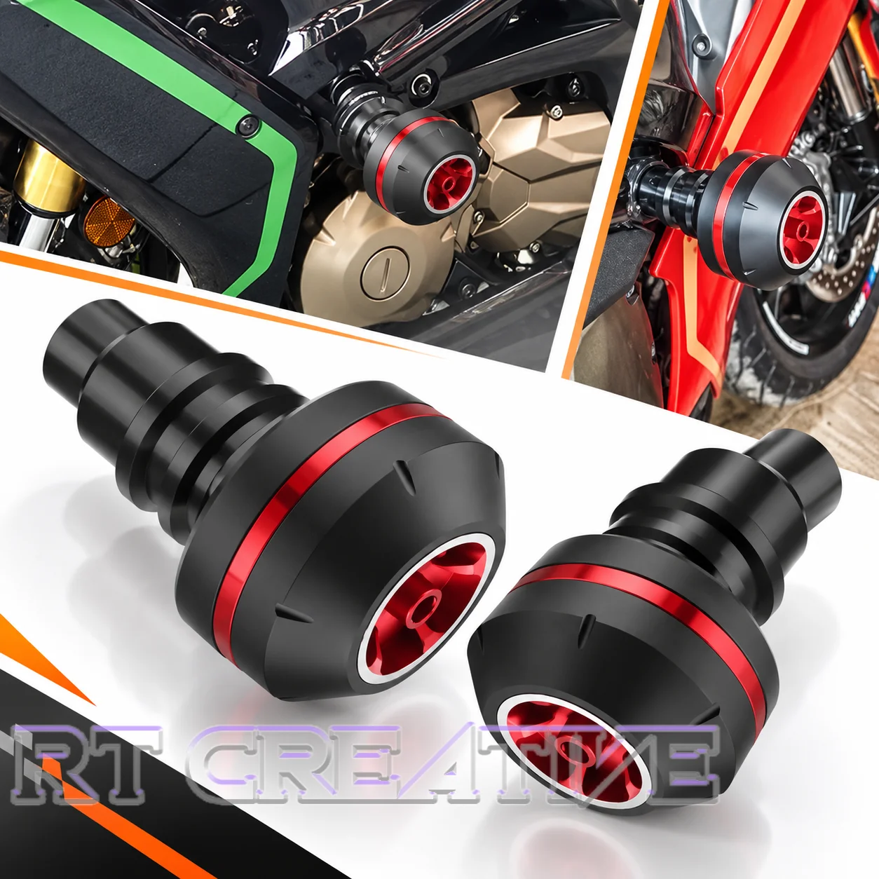 Motorcycle Frame Crash Slider Anti-fall Guard Rod Anti-collision Protector Bar Fit QJMOTOR SRK800RR