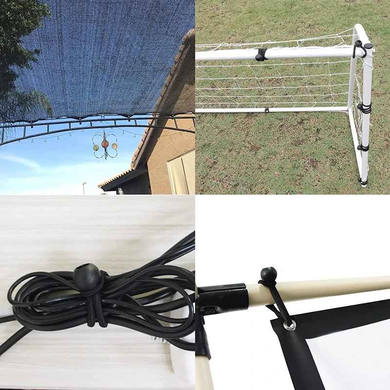 10 stücke Outdoor Elastische Ball Seil Bungee Cords Tragbare Zelt Befestigung Plane Markise Baldachin Heavy Duty Plane Binden für Shelter – Detail 9
