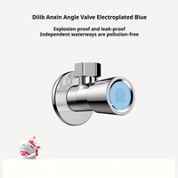 Diiib Essential Copper Hot Cold Inlet Valve Toilet Filling Angle Valves Sink Basin Water Heater Faucet for Kitchen Bathroom