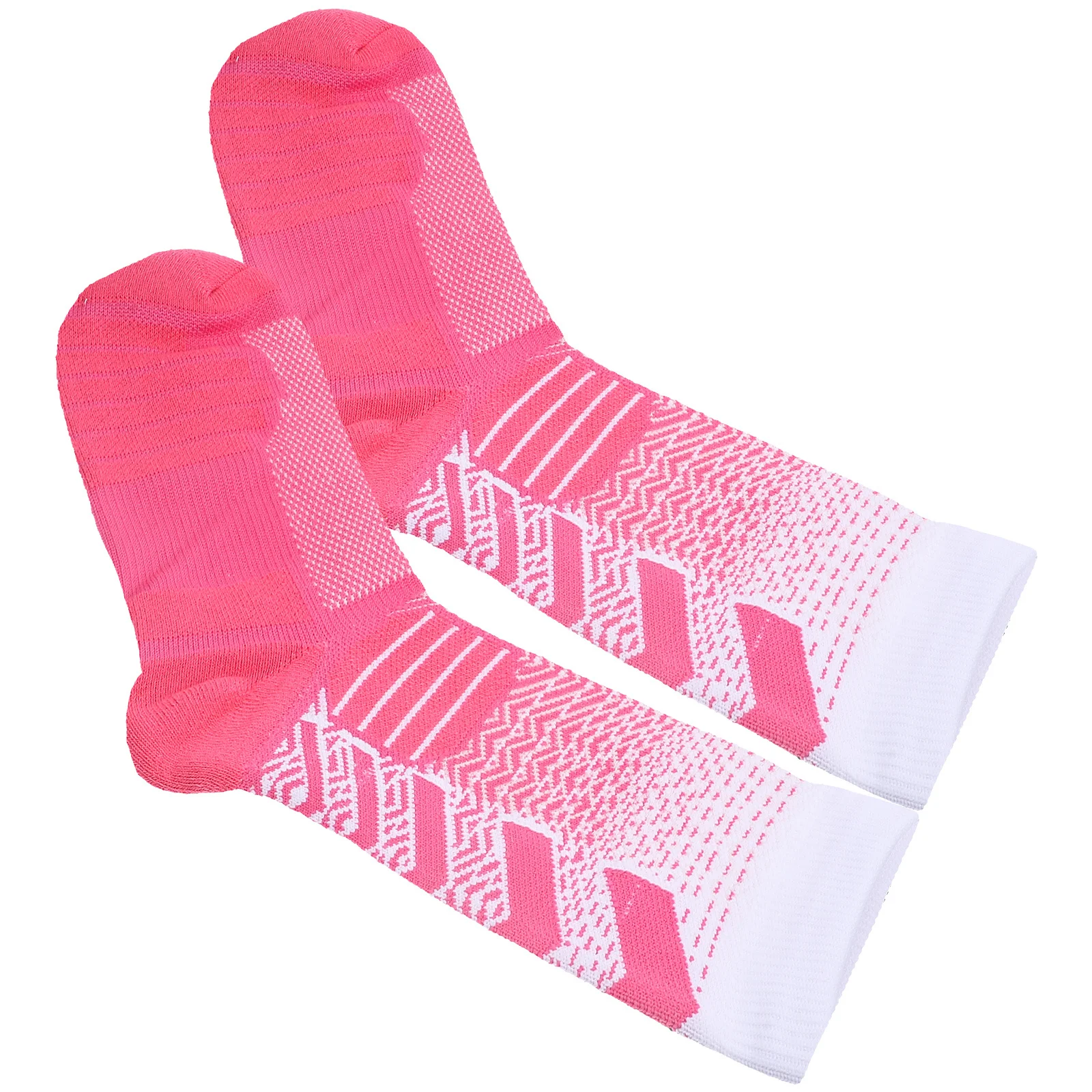 1 زوج سميكة توسيد جوارب رياضية تنفس منتصف العجل الجري كرة السلة الجوارب مرونة عالية فتل العرق للرجال