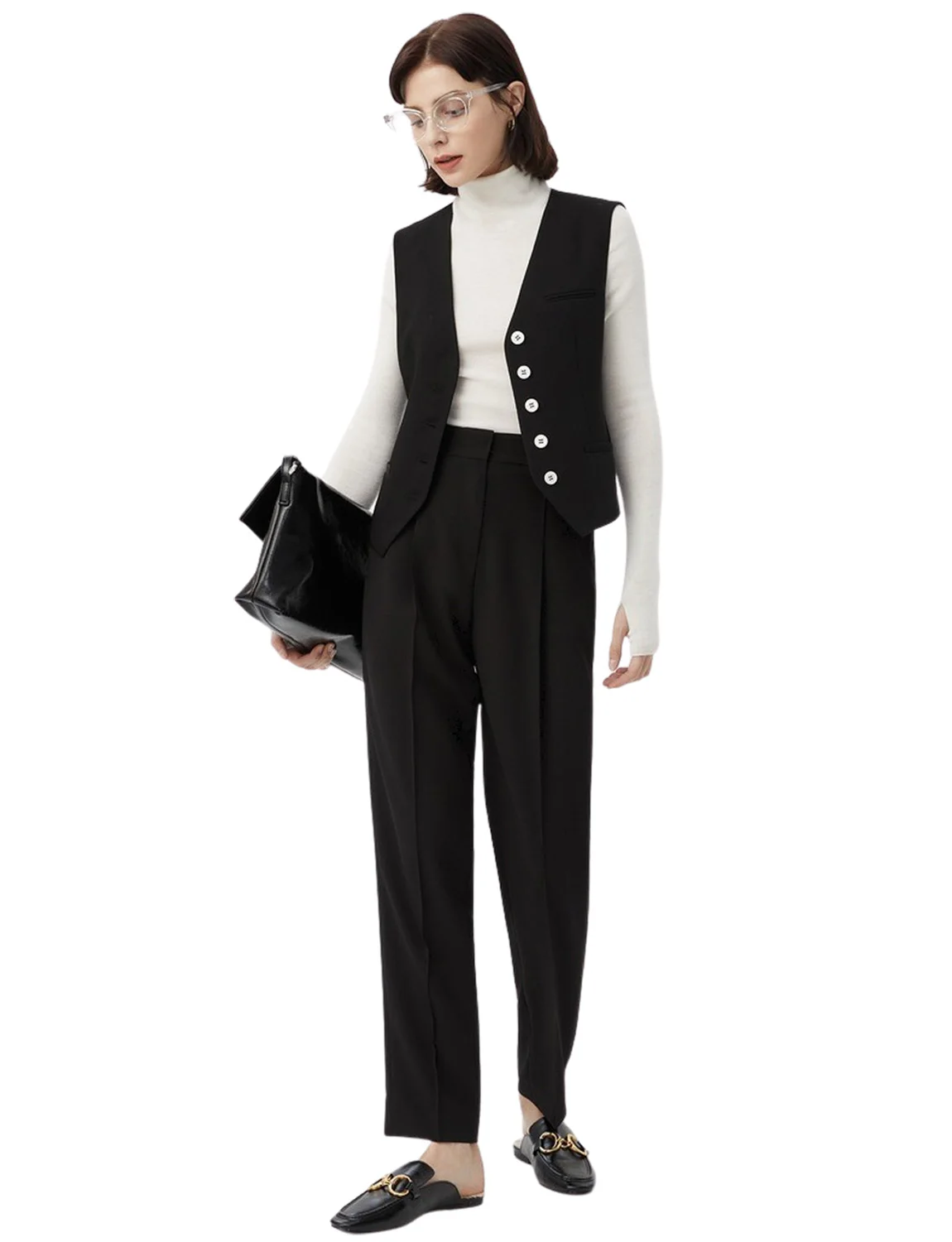 

Women's Sleeveless Vest Pants Suit Set,Two Pieces Office Lady Party Casual Formal Tuxedos