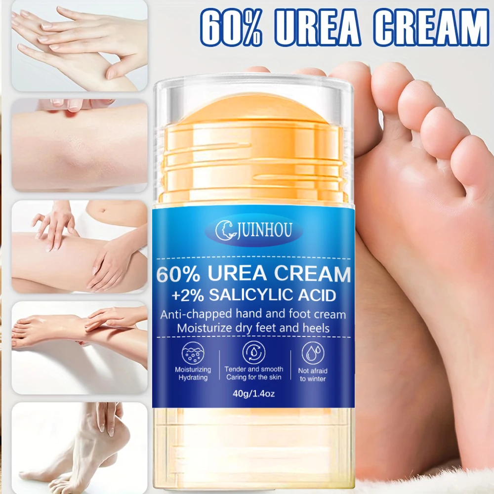 JUINHOU 40g Foot Stick 60% Urea 2% Salicylic Acid Exfoliation And Calluses Callus Portable Dry Crack Heel Repair Pedicure Care view 6