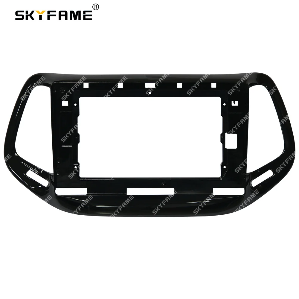 SKYFAME Car Frame Fascia Adapter Canbus Box Decoder Android Radio Dash Fitting Panel Kit For Jeep Cherokee Compass