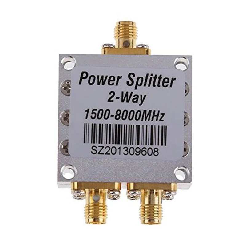 New 2 Way SMA Power Splitter 1500mhz~8000MHz,SMA female 8G power divider signal cable splitter female divider