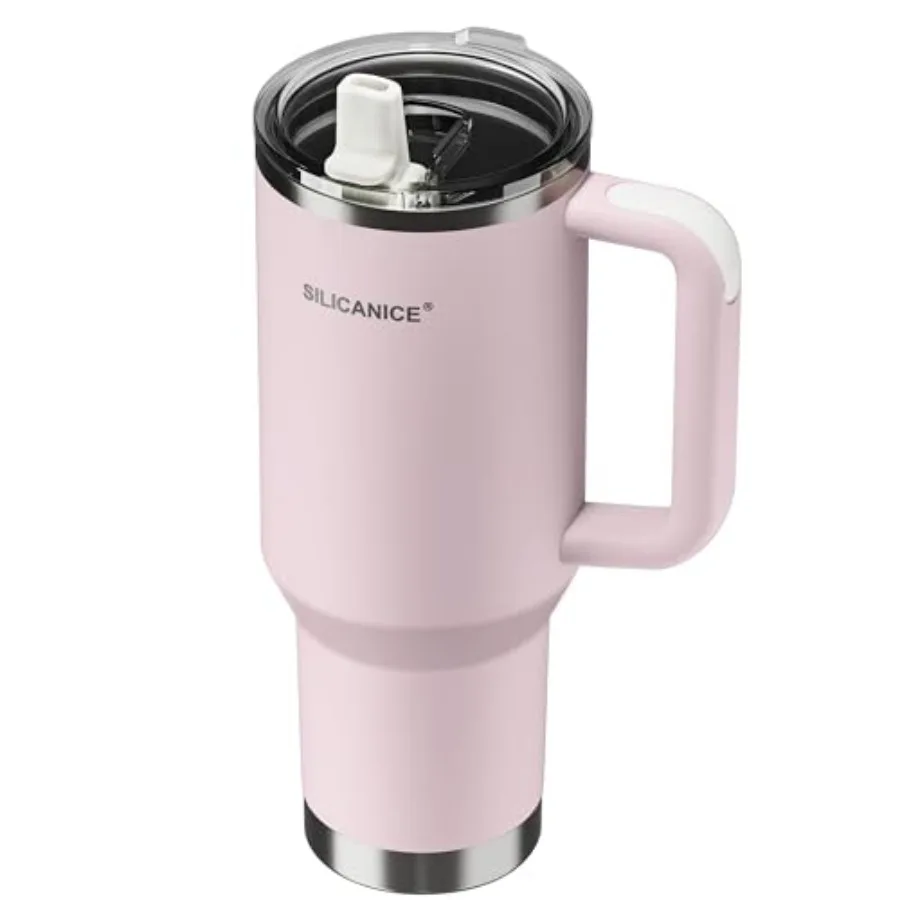 

For Travel and Gym Never Drink from a Moldy Lid Again: Hygienic Tumbler, 100% Leakproof Lid and Removable Foldable Spout. Reinf