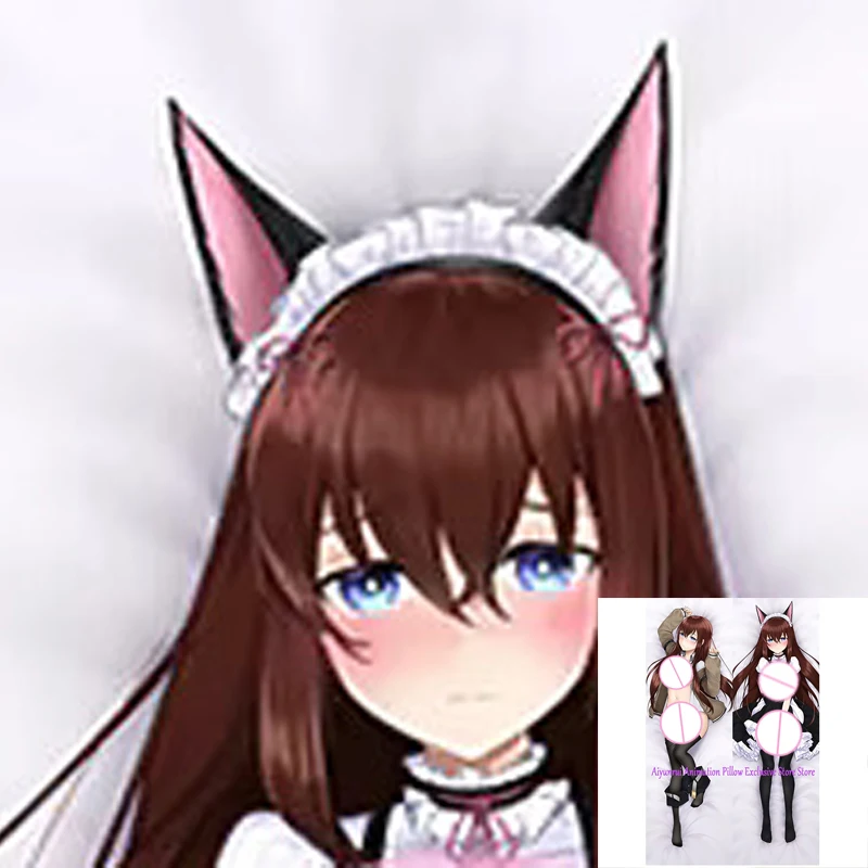 

Anime Dakimakura Pillow Case Makise Kurisu Sexy and Busty Beautiful Girl Double-Sided Halloween