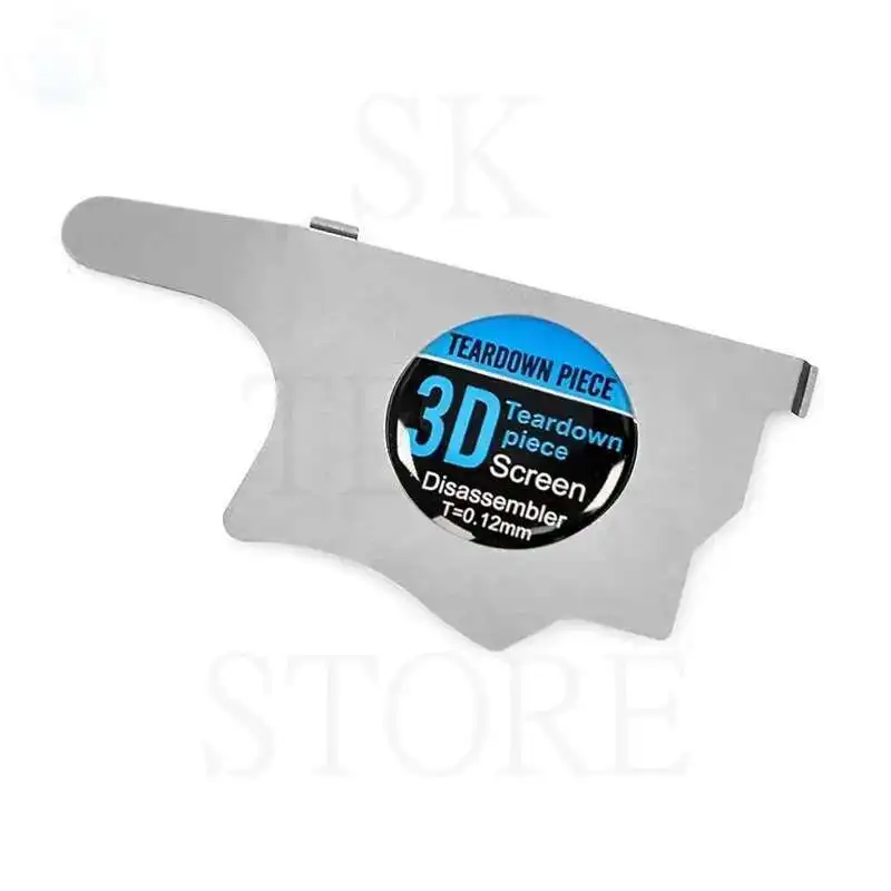 Schermo LCD per telefono cellulare 3D Spudger 0,12 mm Apertura Pry Card Ultra sottile flessibile Smontare acciaio metallo per iPhone Samsung Riparazione