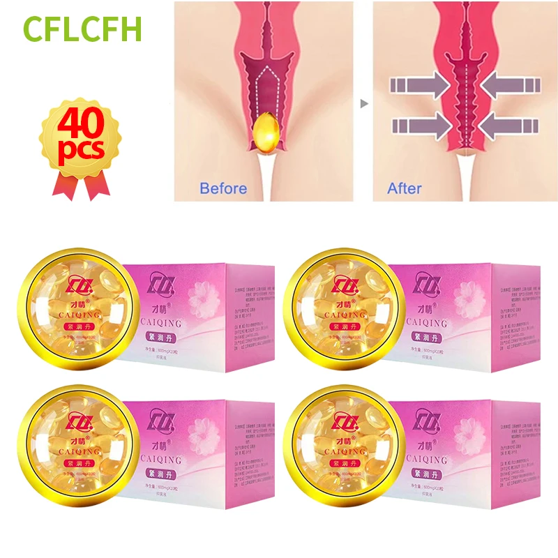 40Pcs Vaginal Tightening Capsules Vagina Shrinking Vaginale Narrow Vaginal Tighten Melts Women Gynecological Private Body Care