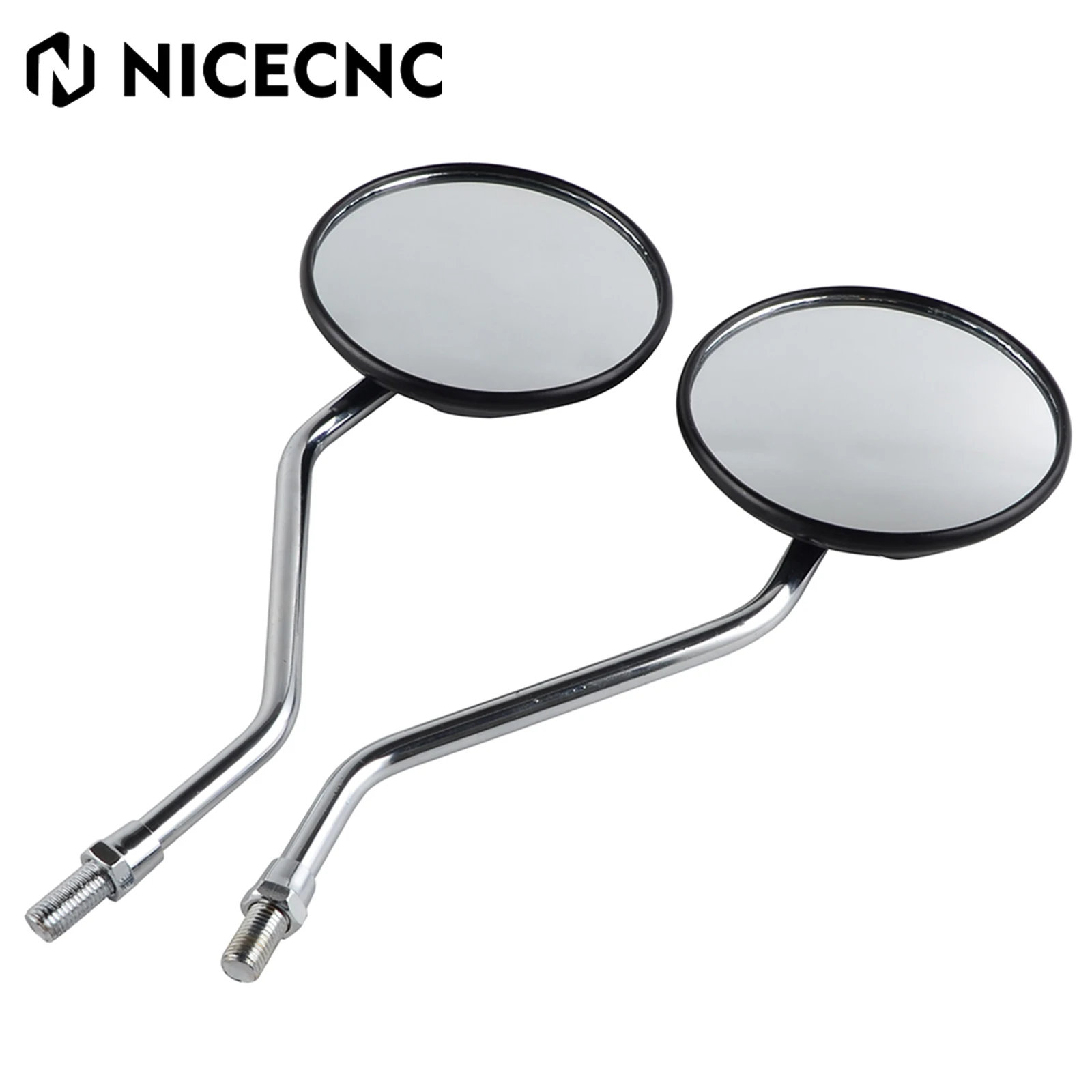 

Round Rear View Mirror For Yamaha DT175 DT250 DT360 DT400 RD125 RD200 RD250 RD350 RD400 RS100 TX750 XS2 XS400 XS500 XT 500