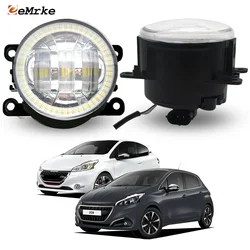 2 X LED Angel Eyes Rings Fog Lights For Peugeot 208, 208 GTi CA_ CC_A9 2012-2018 Car Lens DRL Fog Daytime Running Lamp H11 12V