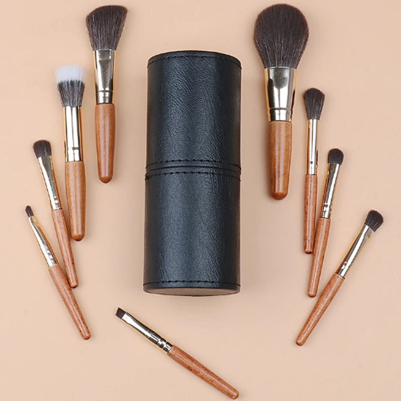 1Pcs Portable Makeup Brush Holder Travel Makeup Brush Case Makeup Brush Storage Bucket With Lid(Only A Case)