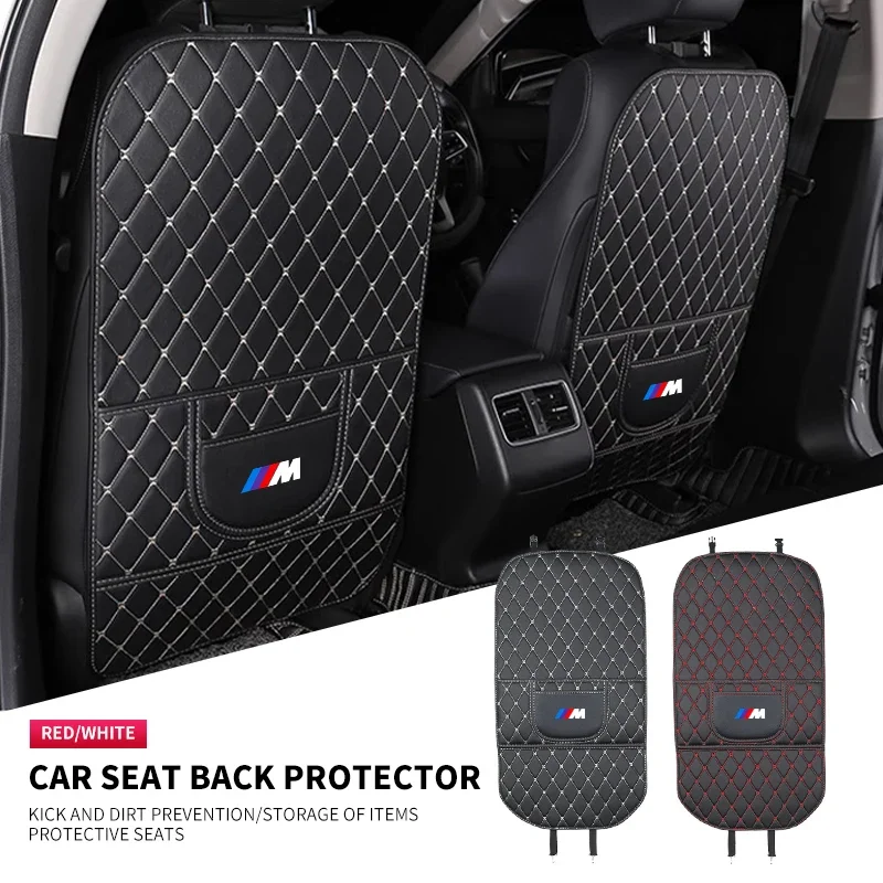 Car Rear Seat Anti-kick Mat Seat Back Dirt Protection Pad Auto Accessories For BMW Series M Performance E91 X5 E70 F11 G20 X3