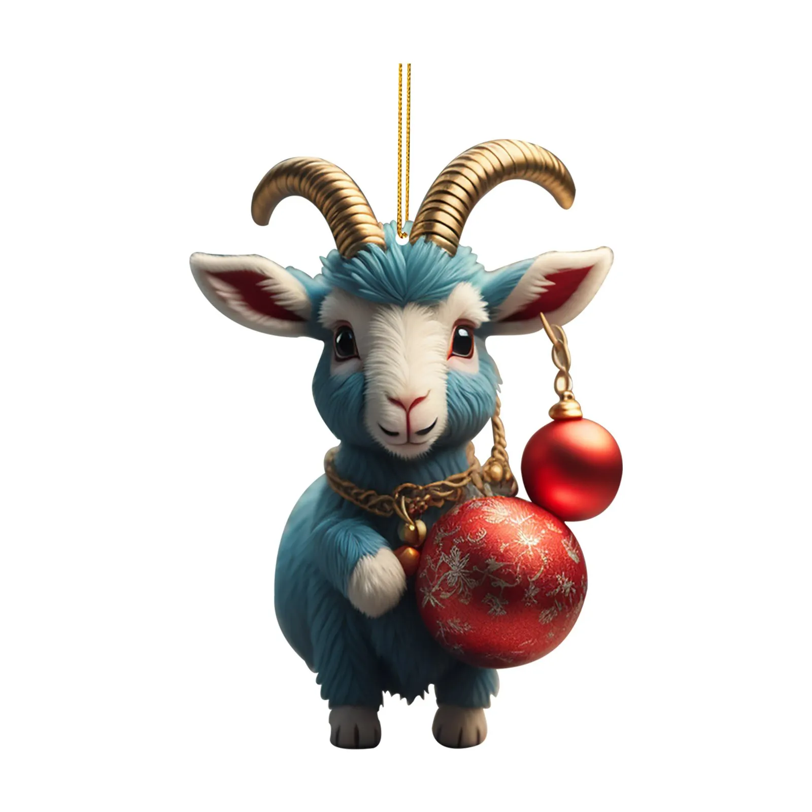 Christmas Cute Goat Home Party Decor Christmas Tree Ornaments For Home Xmas Decoration Party Supplies