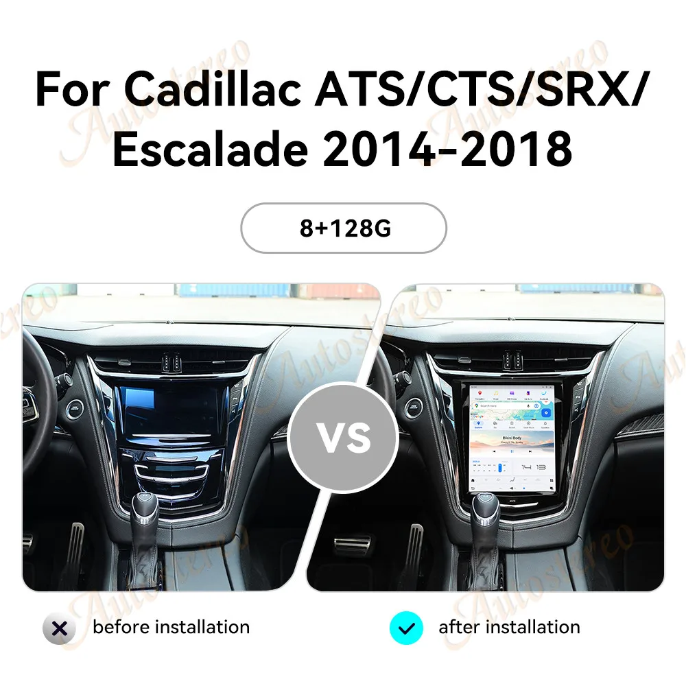10.5 Android 13 Carplay For Cadillac Escalade ATS CTS SRX 2014-2018 Car GPS Navigation Head Unit Multimedia Player Car Radio